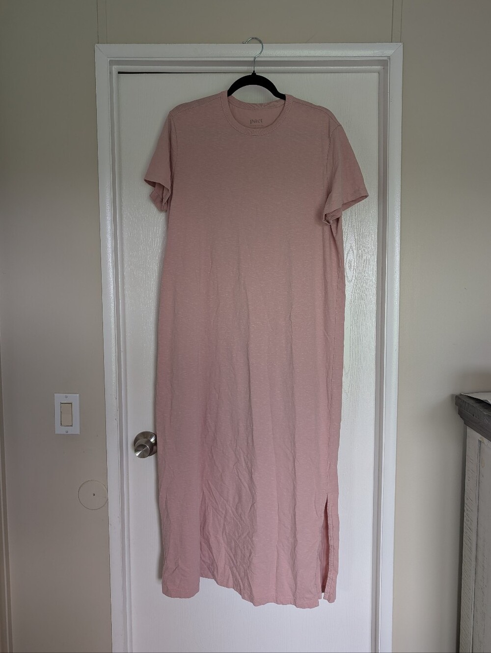 Pact Organic Maxi Cotton T-Shirt Dress